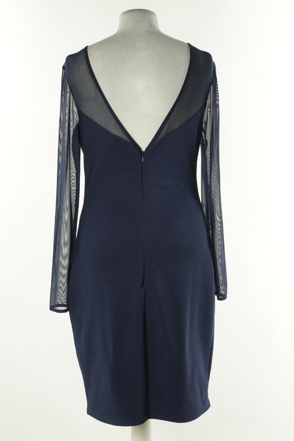 Sukienka granatowa z białym ażurem - LIPSY LONDON zdjęcie 2