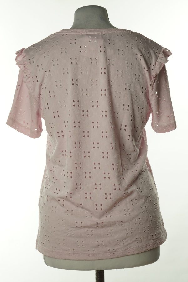 Koszulka różowa ażurowa - VILA zdjęcie 2