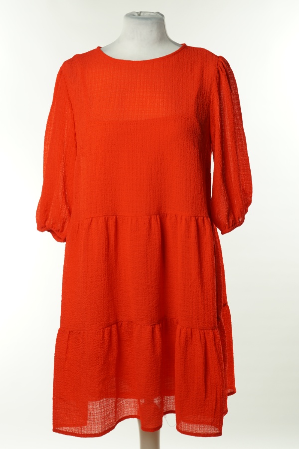 Sukienka czerwona babydoll, H&M - H&M zdjęcie 1