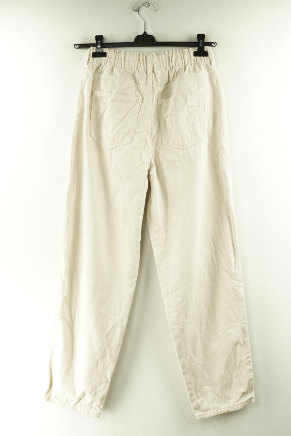 Spodnie kremowe jeansowe, H&M - H&M zdjęcie 2