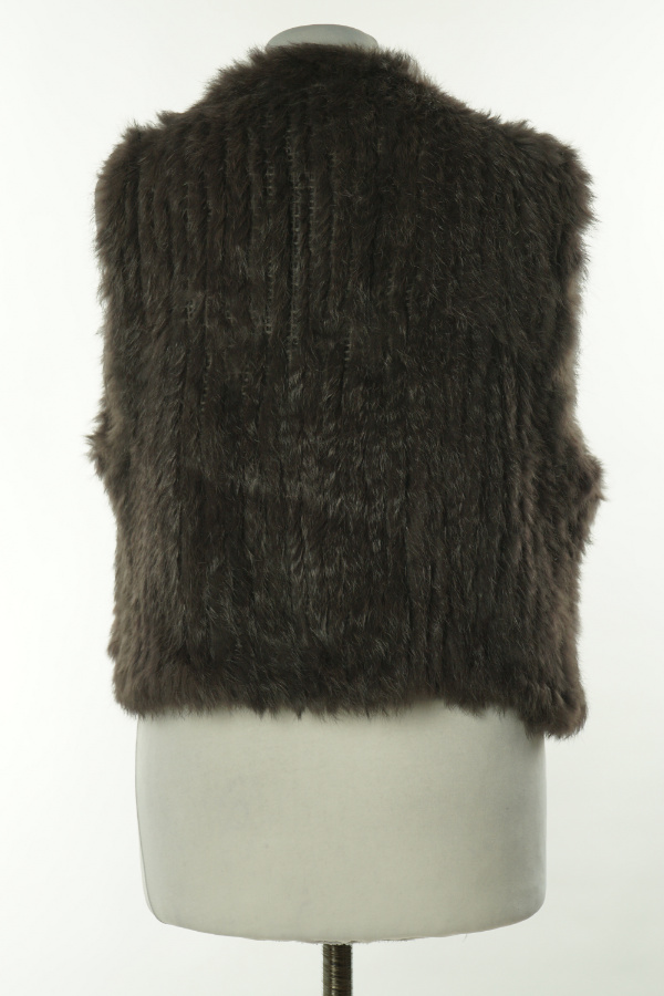 Narzutka brązowa z prawdziwego futra - GERRY WEBER zdjęcie 2