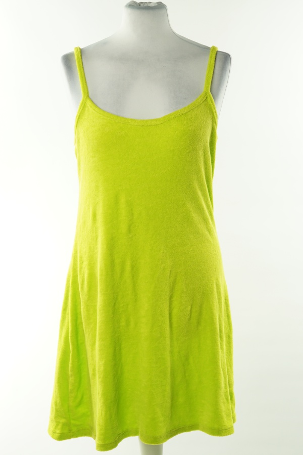 Sukienka limonkowa frotte, H&M - H&M zdjęcie 1