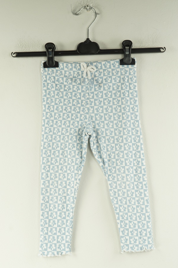 Legginsy biało-niebieskie w kwiatki - PRIMARK zdjęcie 1