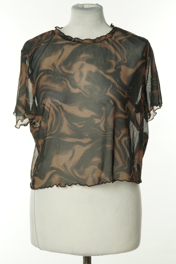 Top brązowo-czarny siateczka - PRIMARK zdjęcie 1