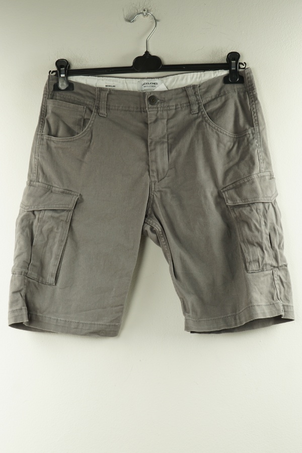 Krótkie spodenki szare jeansowe Jack & Jones - JACK & JONES zdjęcie 1