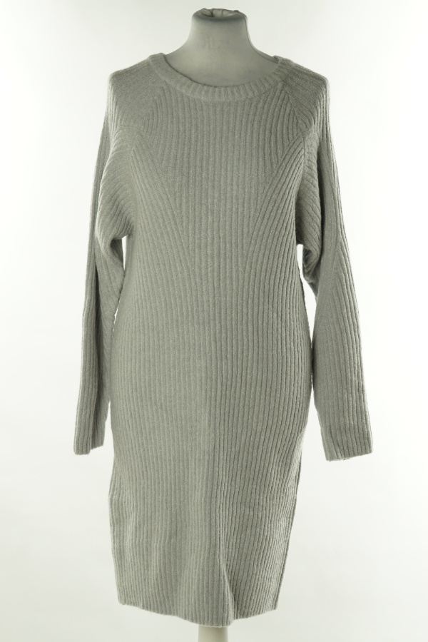 Sukienka szara sweterkowa - TAILY WEILL zdjęcie 1