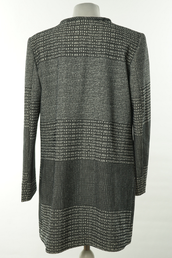 Narzutka biało czarna wzorzysta H&M - H&M zdjęcie 2