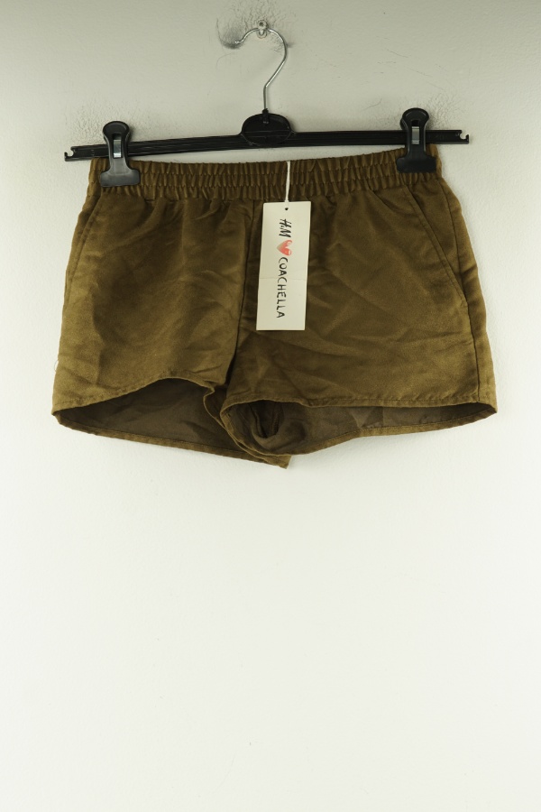 Krótkie spodenki brązowe - H&M zdjęcie 1