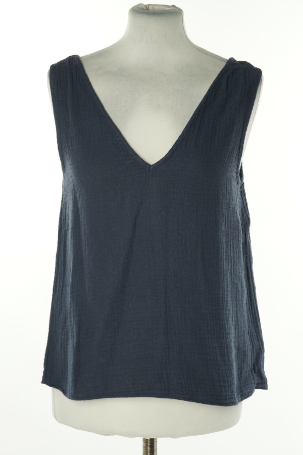 Koszulka granatowa muślinowa - BRAK METKI Z NAZWĄ PRODUCENTA zdjęcie 1
