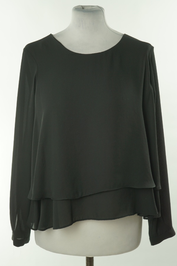 Bluzka czarna elegancka - BRAK METKI Z NAZWĄ PRODUCENTA zdjęcie 1