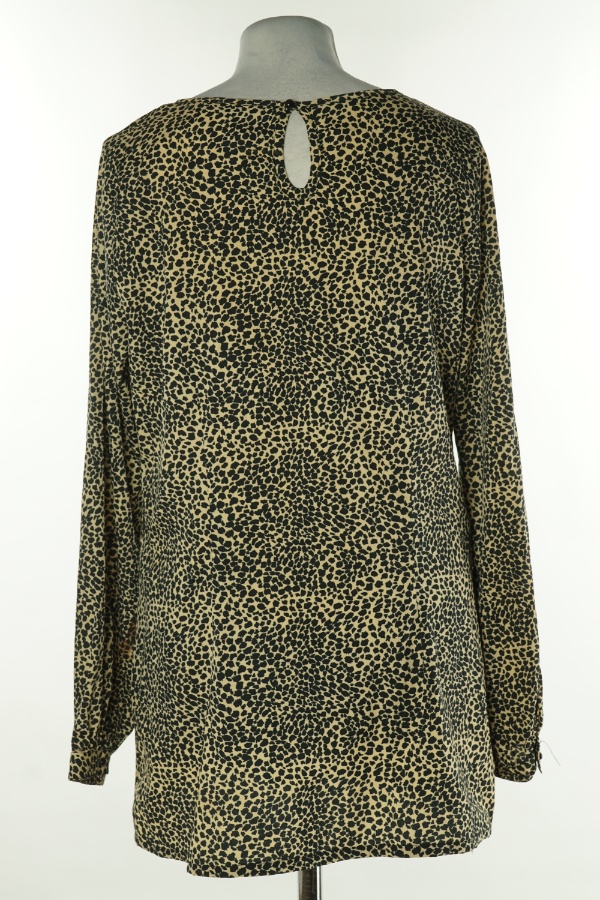 Bluzka beżowa w czarne ciapki - DUNNES zdjęcie 2