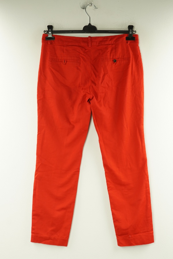 Spodnie czerwone jeansowe - ZARA zdjęcie 2