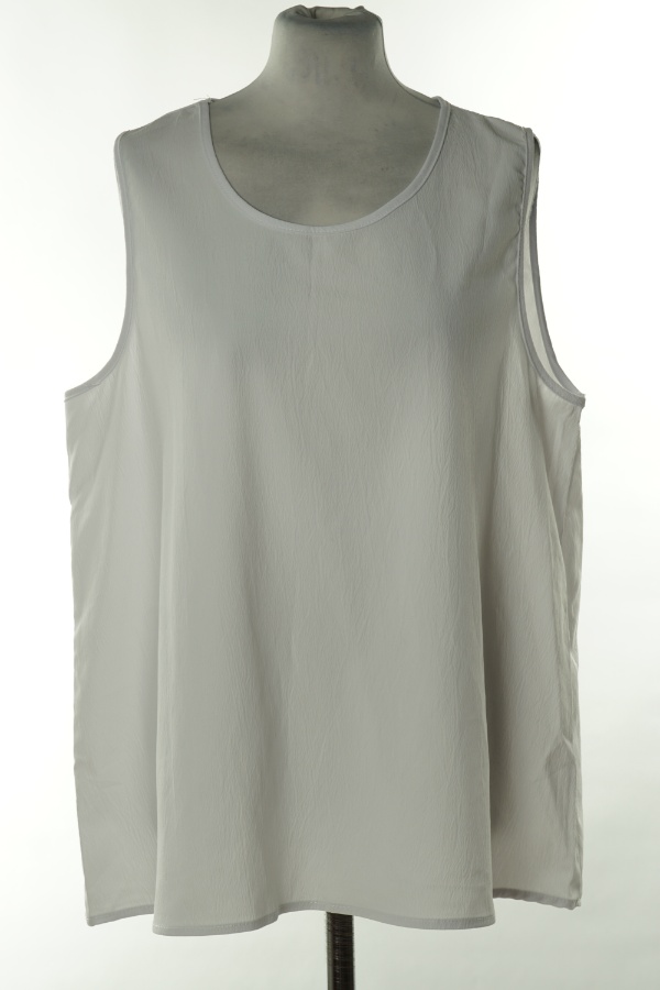 Bluzka biała na ramiączkach - BRAK METKI Z NAZWĄ PRODUCENTA zdjęcie 1