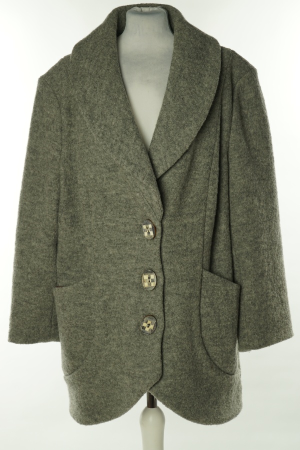 Kurtka szara - BRAK METKI Z NAZWĄ PRODUCENTA zdjęcie 1