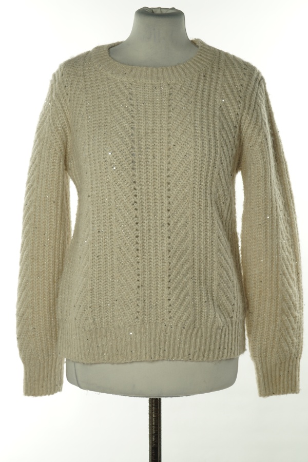 Sweter beżowy połyskujący - PRIMARK zdjęcie 1