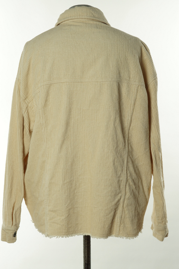 Koszula wierzchnia beżowa sztruksowa - ZARA zdjęcie 2