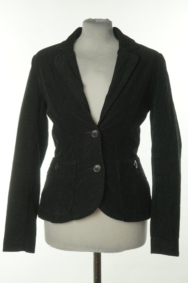 Marynarka czarna sztruksowa - H&M zdjęcie 1