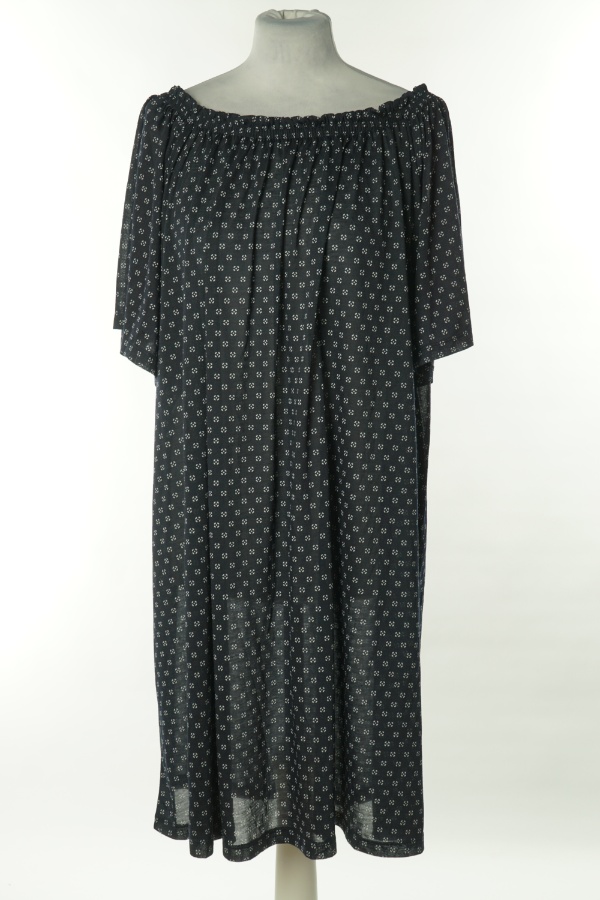 Sukienka granatowa we wzory - H&M zdjęcie 1