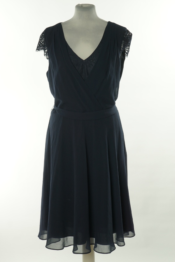 Sukienka granatowa z paskiem - ESPRIT zdjęcie 1