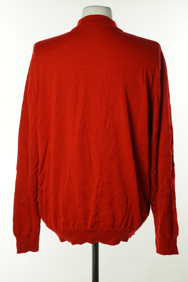 Sweter czerwony wełniany - MARZ zdjęcie 2