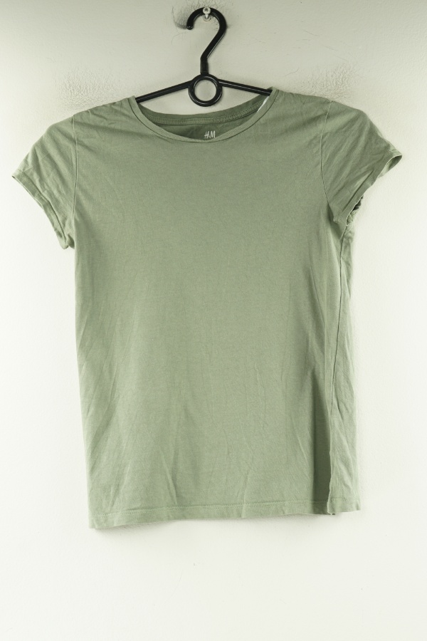 Bluzka zielona gładka - H&M zdjęcie 1