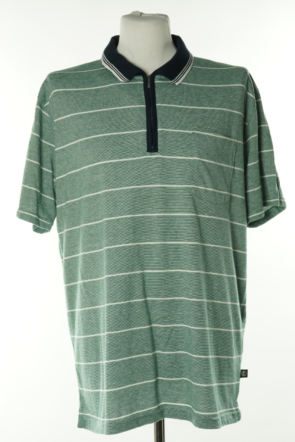 Koszulka zielona w białe paski - CALISTIONE zdjęcie 1