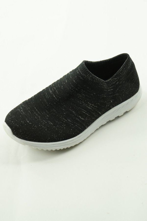 Buty sportowe czarne ze srebrną nitką - CIPRIATA zdjęcie 1