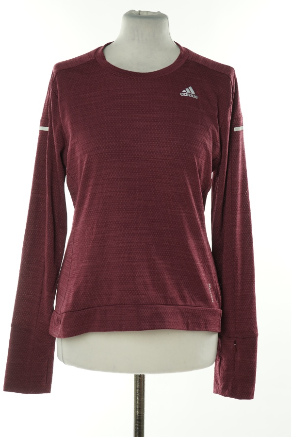 Bluzka bordowa sportowa ADIDAS - ADIDAS zdjęcie 1