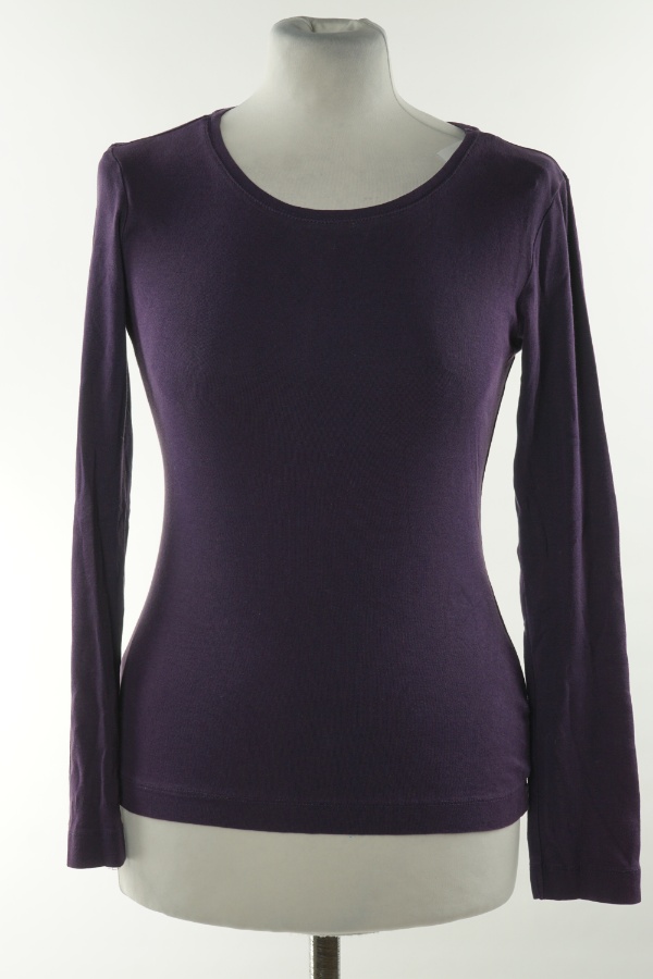 Bluzka fioletowa gładka, H&M - H&M zdjęcie 1