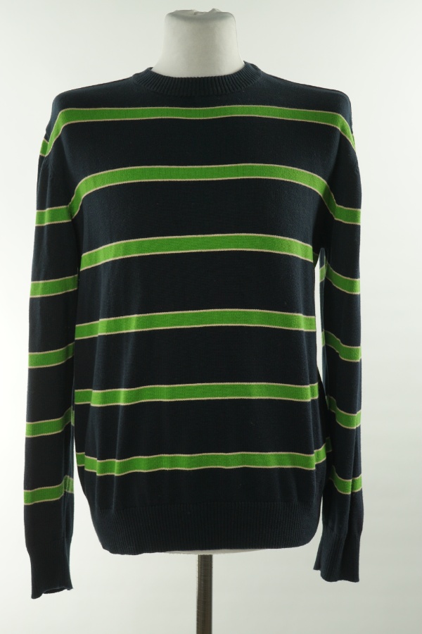 Sweter cienki granatowo-zielony - PARK LANE zdjęcie 1