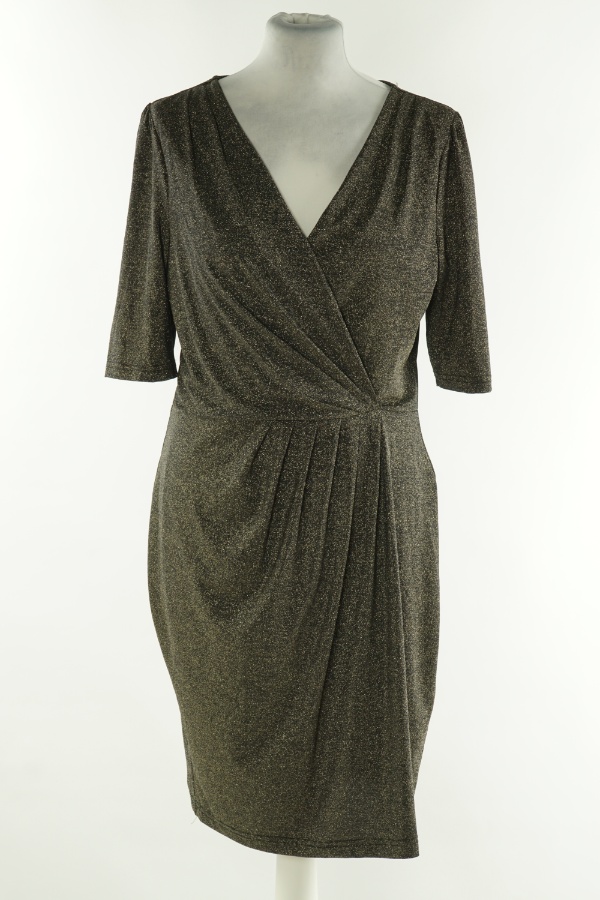 Sukienka czarna brokatowa - OASIS zdjęcie 1