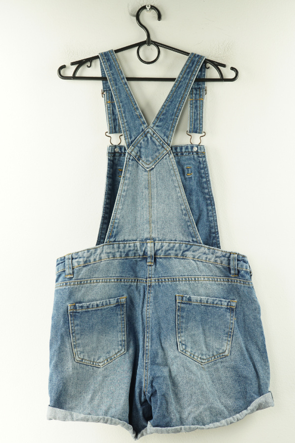 Ogrodniczki niebieskie jeansowe - NEW LOOK zdjęcie 2