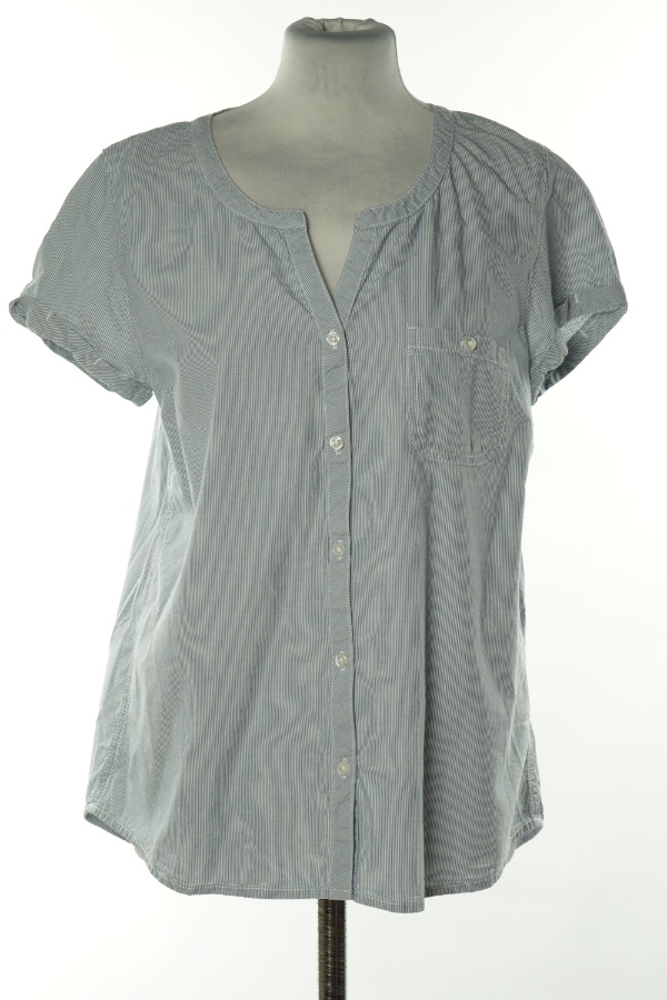 Bluzka biało-niebieska w paski - ELLOS zdjęcie 1