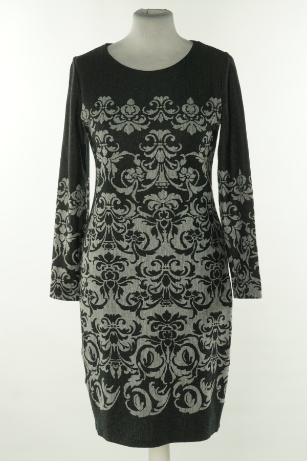 Sukienka ciemnoszara wzorzysta - NEXT zdjęcie 1