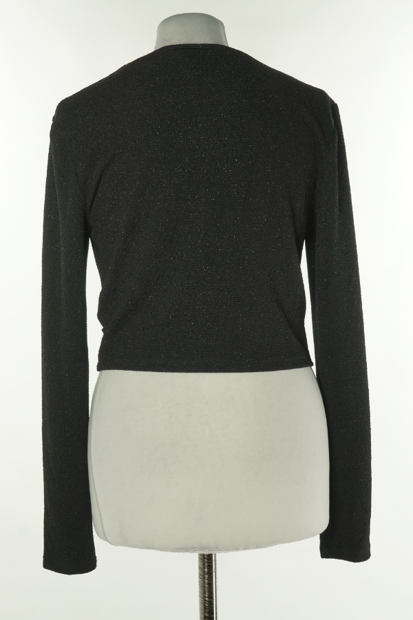 Bluzka czarna z brokatem, H&M - H&M zdjęcie 2