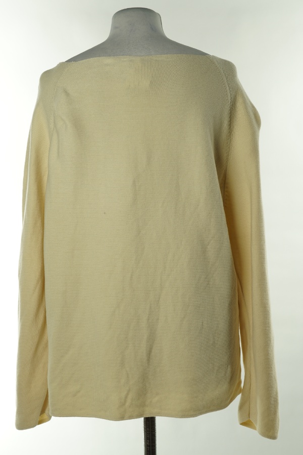 Sweter beżowy prążkowany - TOM TAILOR zdjęcie 2