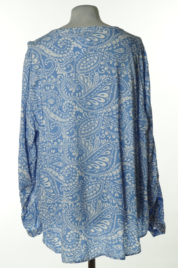 Bluzka niebiesko-biała wzorzysta - DUNNES zdjęcie 2