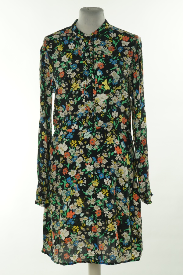 Sukienka czarna w kwiatki - TOPSHOP zdjęcie 1