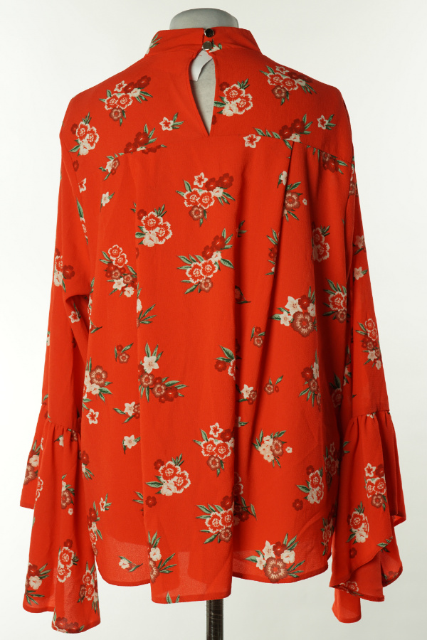 Bluzka czerwona w kwiaty - PRIMARK zdjęcie 2