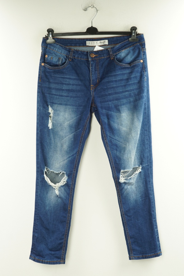 Spodnie ciemnoniebieskie jeansowe - DENIM CO zdjęcie 1