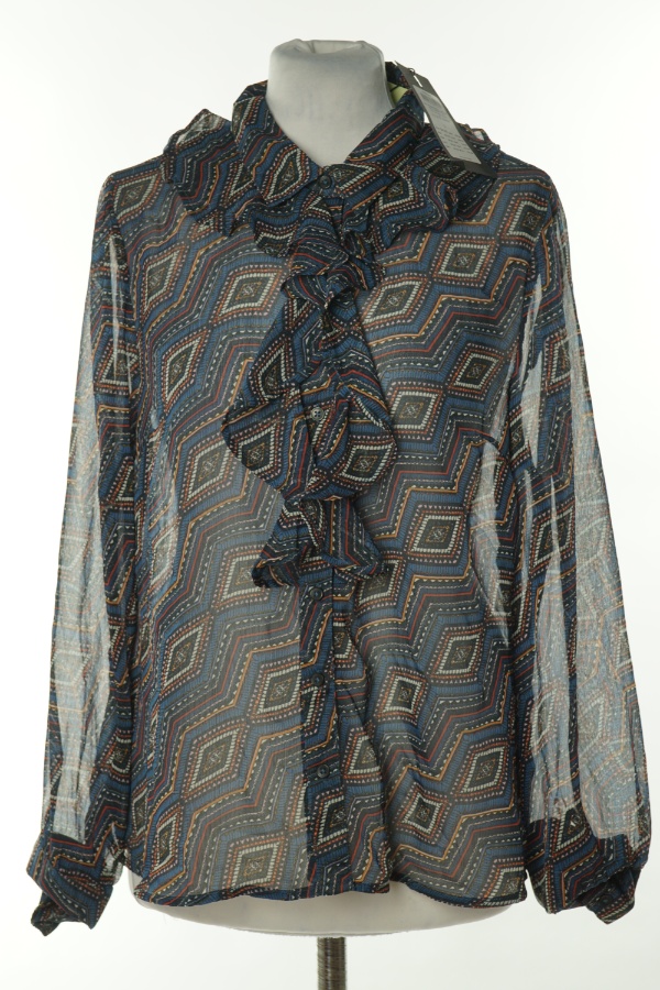 Koszula granatowa wzorzysta - ONLY zdjęcie 1