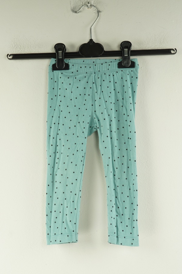 Legginsy niebieskie w czarne kropki - KAPPAHL zdjęcie 1