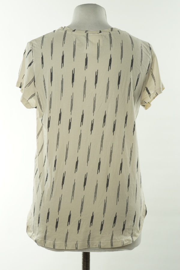 Koszulka beżowa wzorzysta, H&M - H&M zdjęcie 2