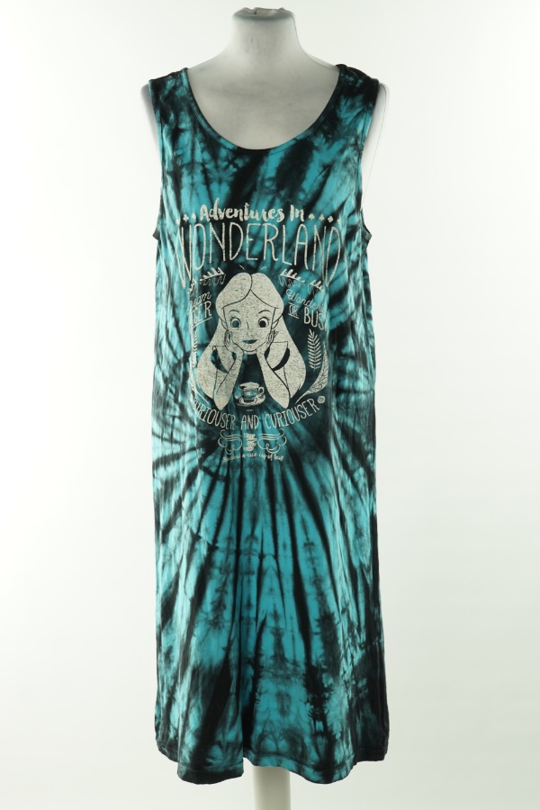 Sukienka niebiesko czarna tie dye  - NASTROVIE zdjęcie 1