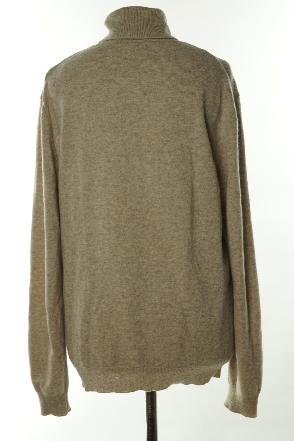 Sweter beżowy golf - UNITED COLORS OF BENETTON zdjęcie 2