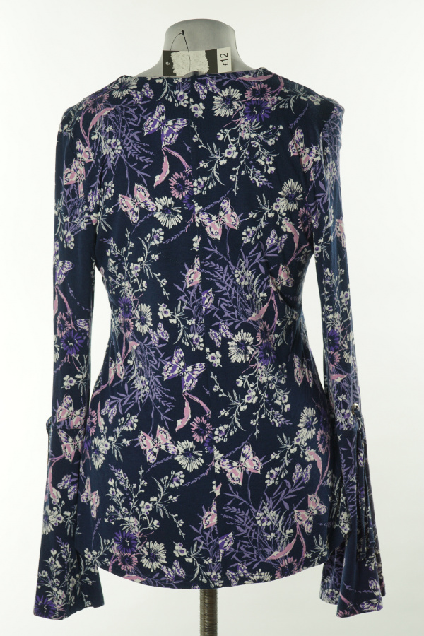 Bluzka fioletowa w kwiaty - GEORGE zdjęcie 2