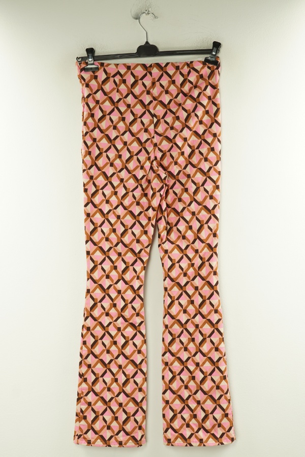 Spodnie materiałowe różowo-beżowe elastyczne - PRIMARK zdjęcie 2