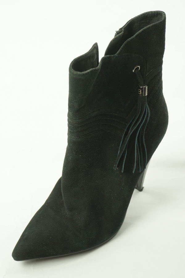 Szpilki czarne skórzane - LAURA TORELLI zdjęcie 1