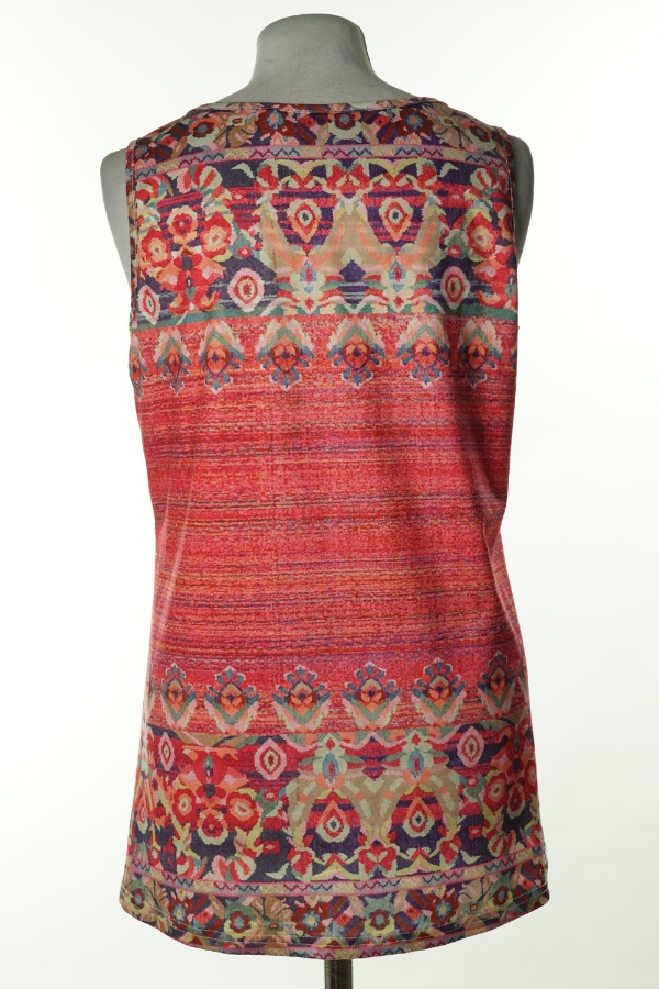 Koszulka malinowa wzorzysta zdjęcie 2