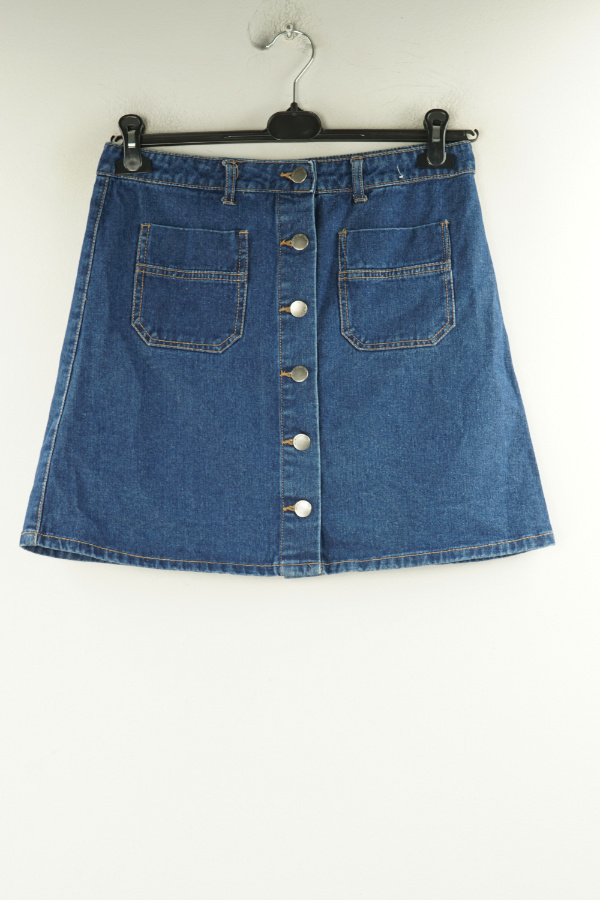 Spódnica niebieska jeansowa zapinana na guziki - PRIMARK zdjęcie 1